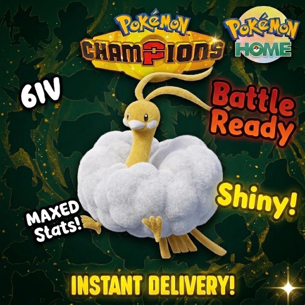 Shiny Altaria Pokémon Champions 6IV Competitive Battle Ready - Pokémon HOME digital Pokémon trade by PokeTradingShop