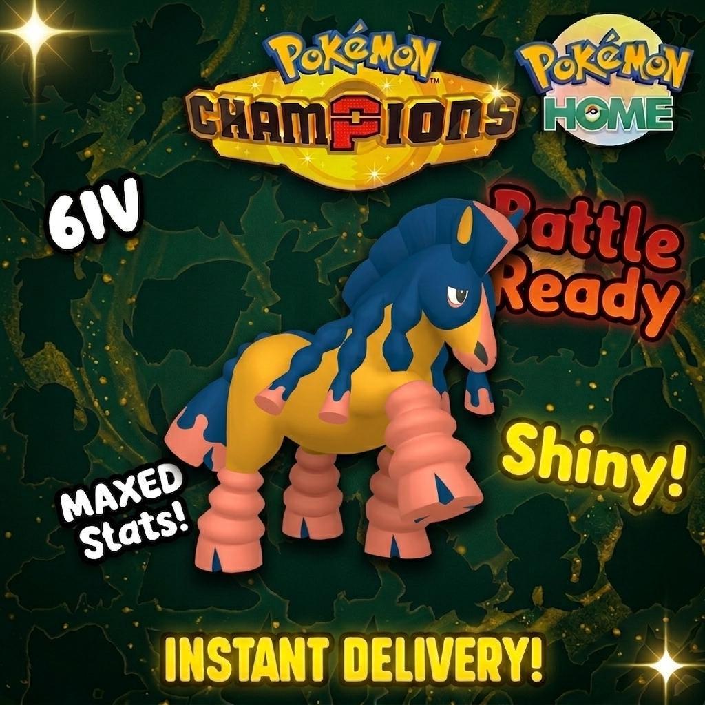 Shiny Mudsdale Pokémon Champions 6IV Competitive Battle Ready - Pokémon HOME digital Pokémon trade by PokeTradingShop