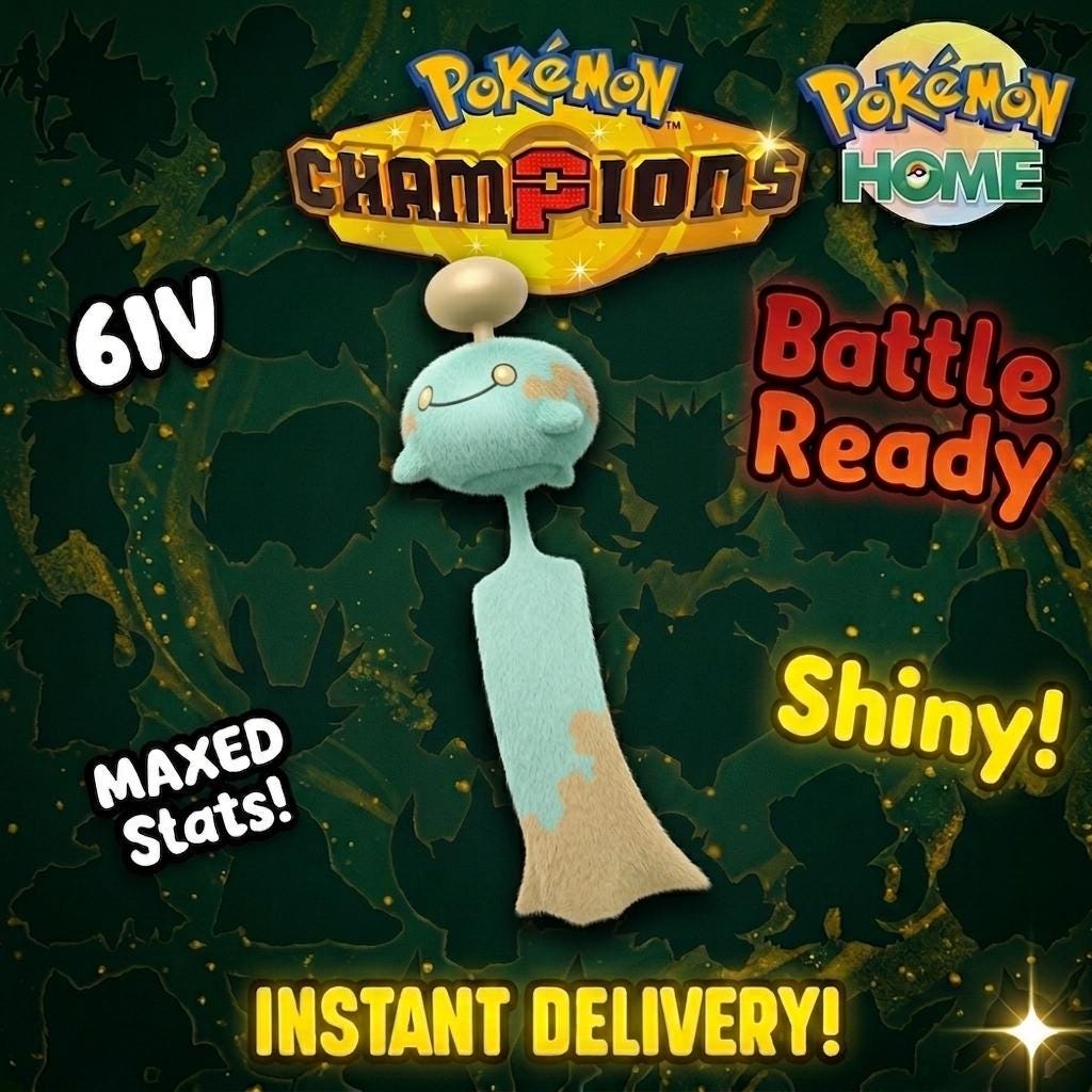 Shiny Chimecho Pokémon Champions 6IV Competitive Battle Ready - Pokémon HOME digital Pokémon trade by PokeTradingShop