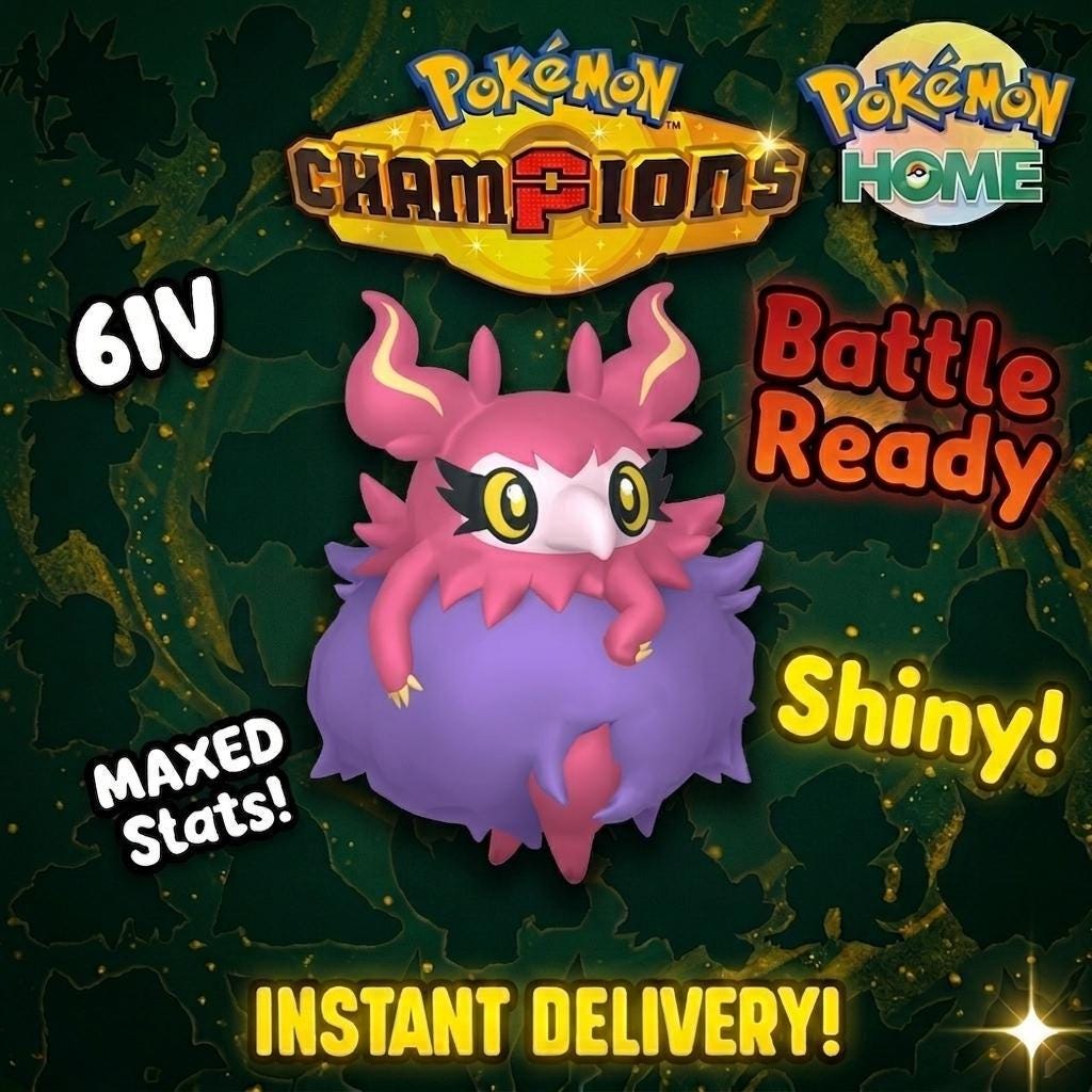 Shiny Aromatisse Pokémon Champions 6IV Competitive Battle Ready - Pokémon HOME digital Pokémon trade by PokeTradingShop