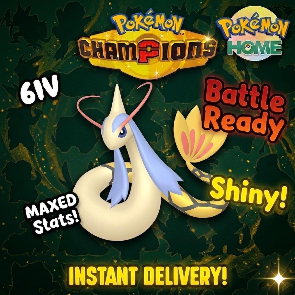 Shiny Milotic Pokémon Champions 6IV Competitive Battle Ready - Pokémon HOME digital Pokémon trade by PokeTradingShop