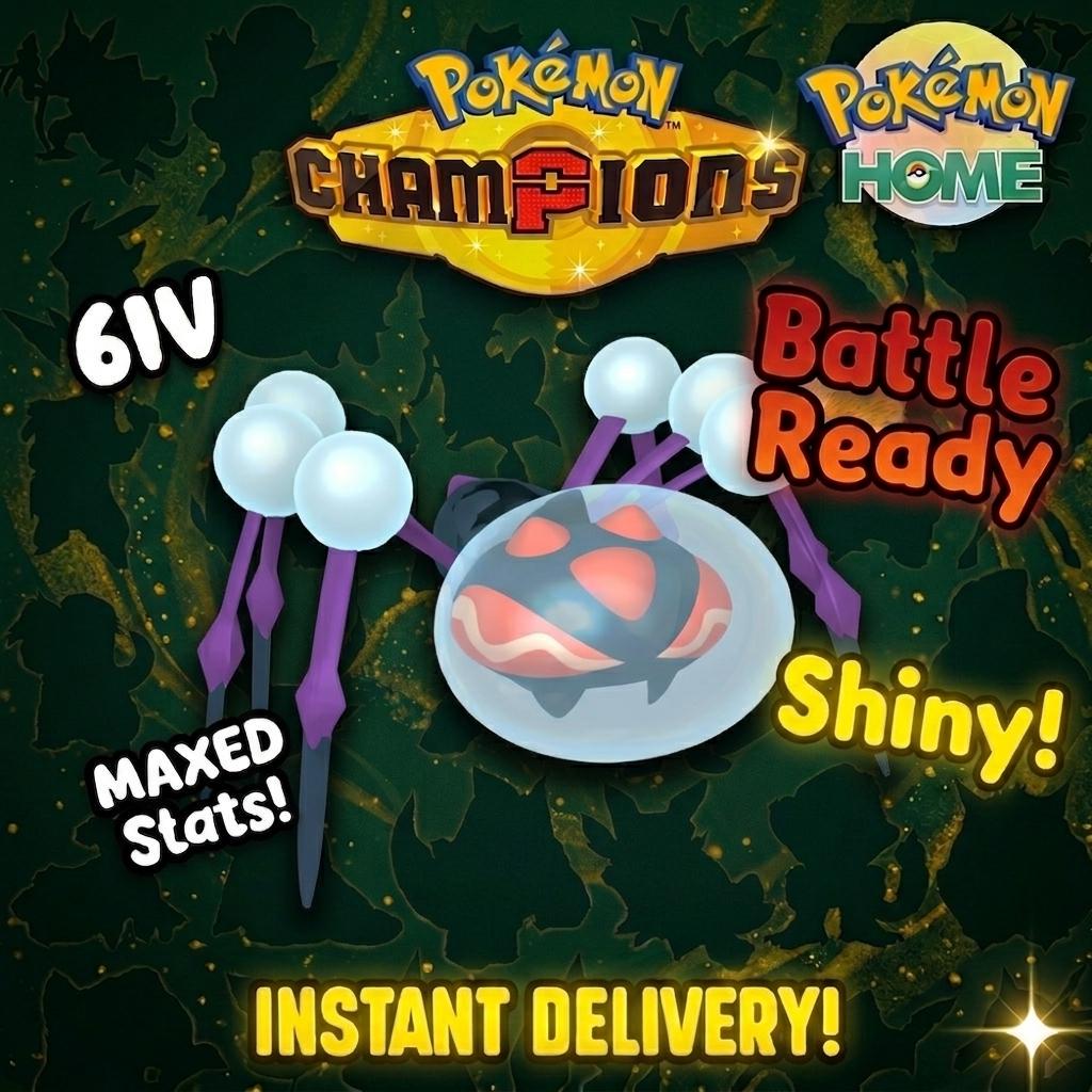 Shiny Araquanid Pokémon Champions 6IV Competitive Battle Ready - Pokémon HOME digital Pokémon trade by PokeTradingShop
