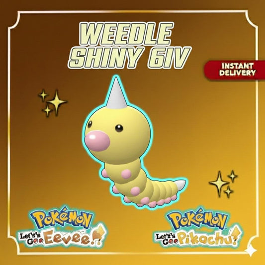 Shiny WEEDLE 6IV Competitive Battle Ready