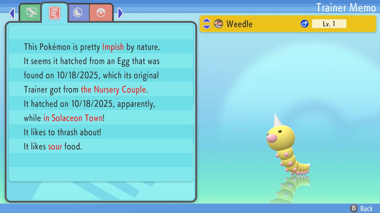 Shiny WEEDLE Pokemon Brilliant Diamond Shining Pearl 6IV Competitive Battle Ready - Pokémon Brilliant Diamond & Shining Pearl