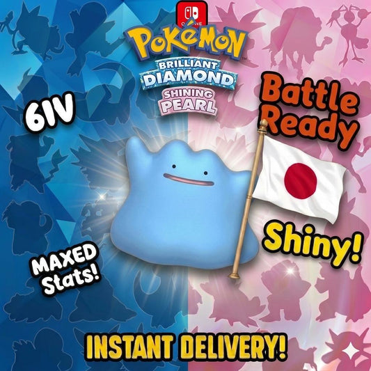 SHINY 6IV DITTO Bold Japanese Masuda Pokémon Breeding Shiny Ditto Pokémon - Pokémon Brilliant Diamond & Shining Pearl digital