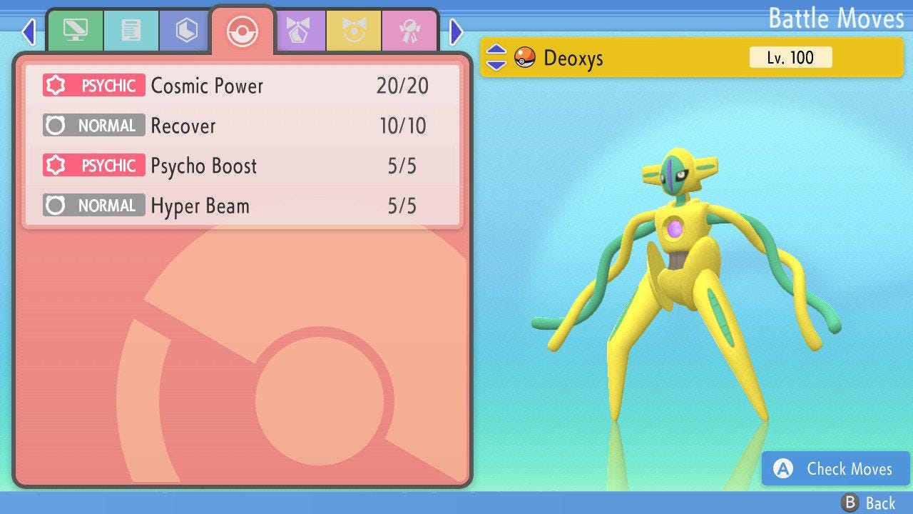 SHINY 6IV DEOXYS Pokemon Brilliant Diamond Shining Pearl 6IV Competitive Battle - Pokémon Brilliant Diamond & Shining Pearl