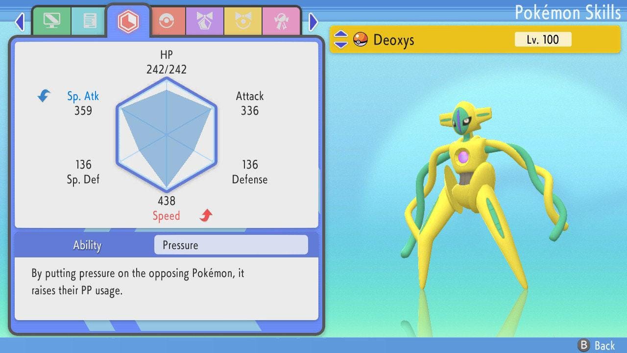 SHINY 6IV DEOXYS Pokemon Brilliant Diamond Shining Pearl 6IV Competitive Battle - Pokémon Brilliant Diamond & Shining Pearl