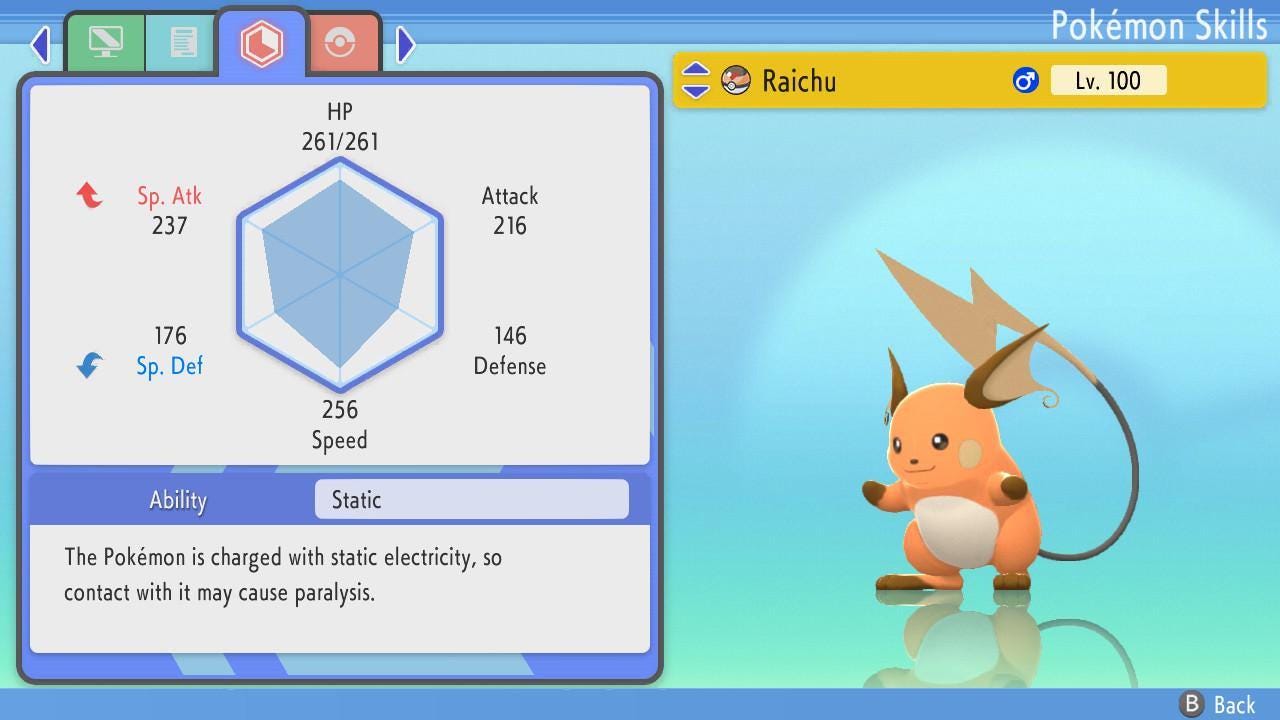 Shiny RAICHU Pokemon Brilliant Diamond Shining Pearl 6IV Competitive Battle Ready - Pokémon Brilliant Diamond & Shining Pearl