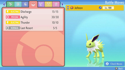 SHINY 6IV JOLTEON Pokemon Brilliant Diamond Shining Pearl 6IV Competitive Battle - Pokémon Brilliant Diamond & Shining Pearl