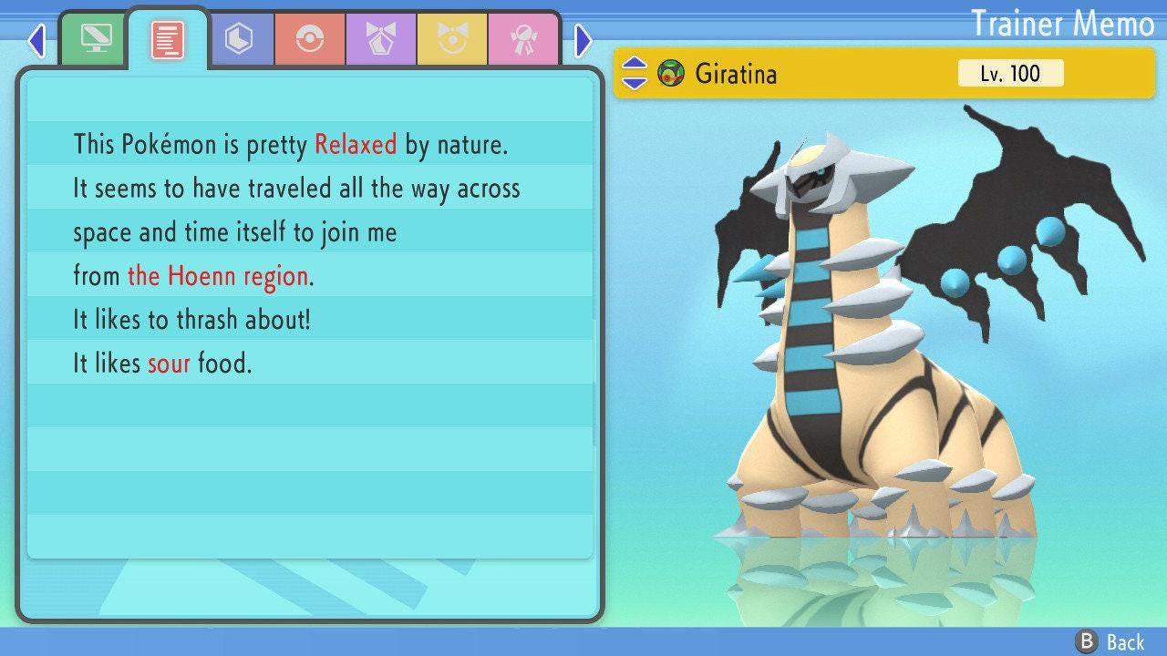 Shiny Giratina 6IV Switch 2 BDSP Pokémon Brilliant Diamond Shining Pearl Battle - Pokémon Brilliant Diamond & Shining Pearl
