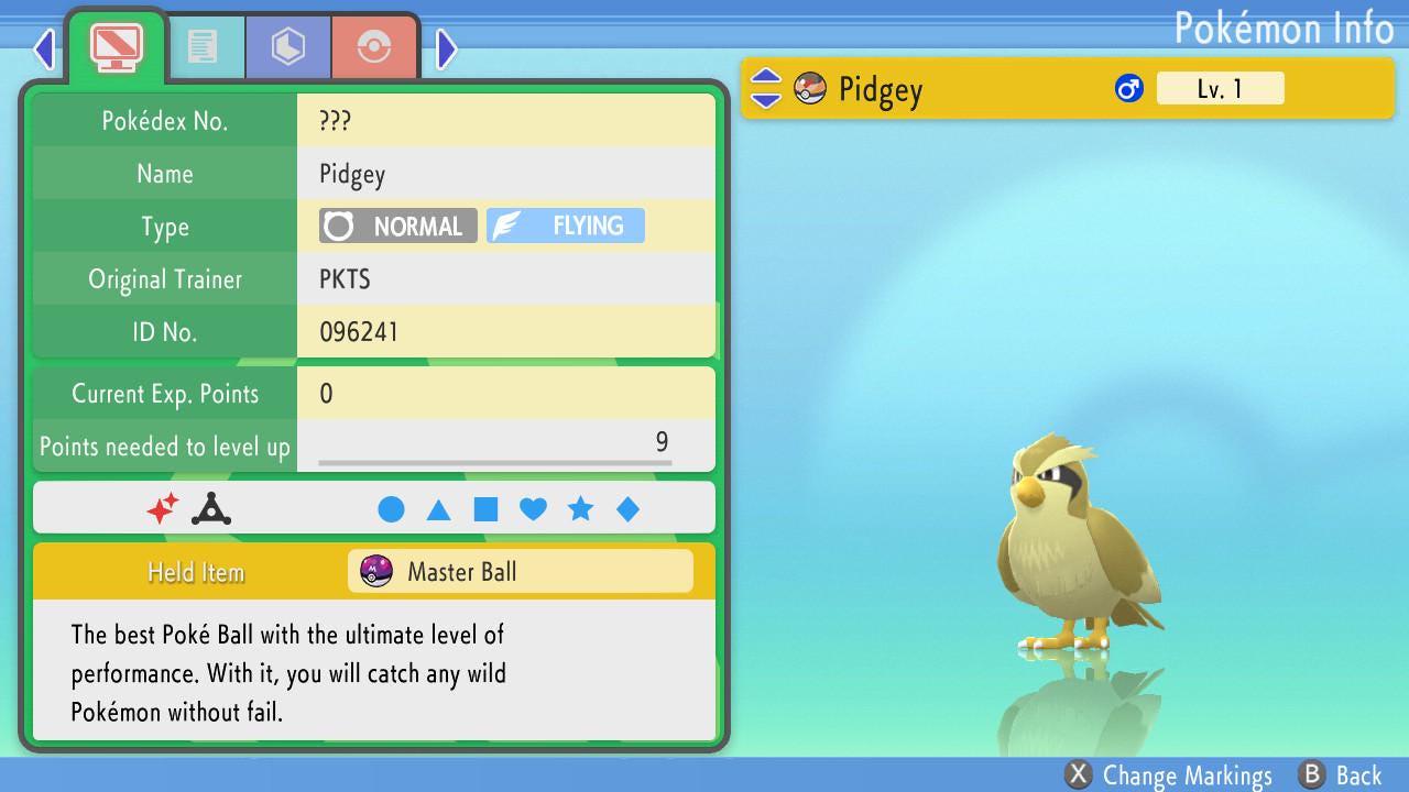 Shiny PIDGEY Pokemon Brilliant Diamond Shining Pearl 6IV Competitive Battle Ready - Pokémon Brilliant Diamond & Shining Pearl
