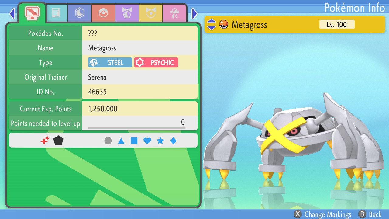 SHINY 6IV METAGROSS Pokemon Brilliant Diamond Shining Pearl 6IV Competitive Battle - Pokémon Brilliant Diamond & Shining