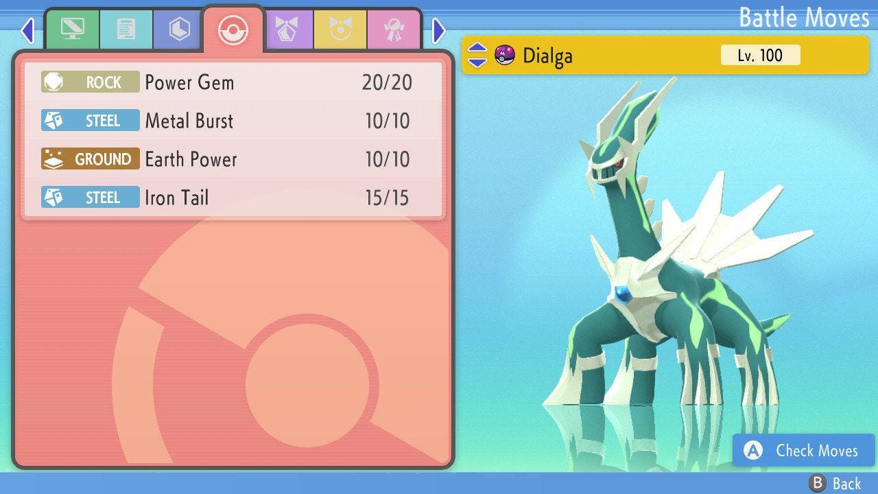Shiny Dialga Pokemon Brilliant Diamond Shining Pearl 6IV Competitive Battle Ready - Pokémon Brilliant Diamond & Shining Pearl