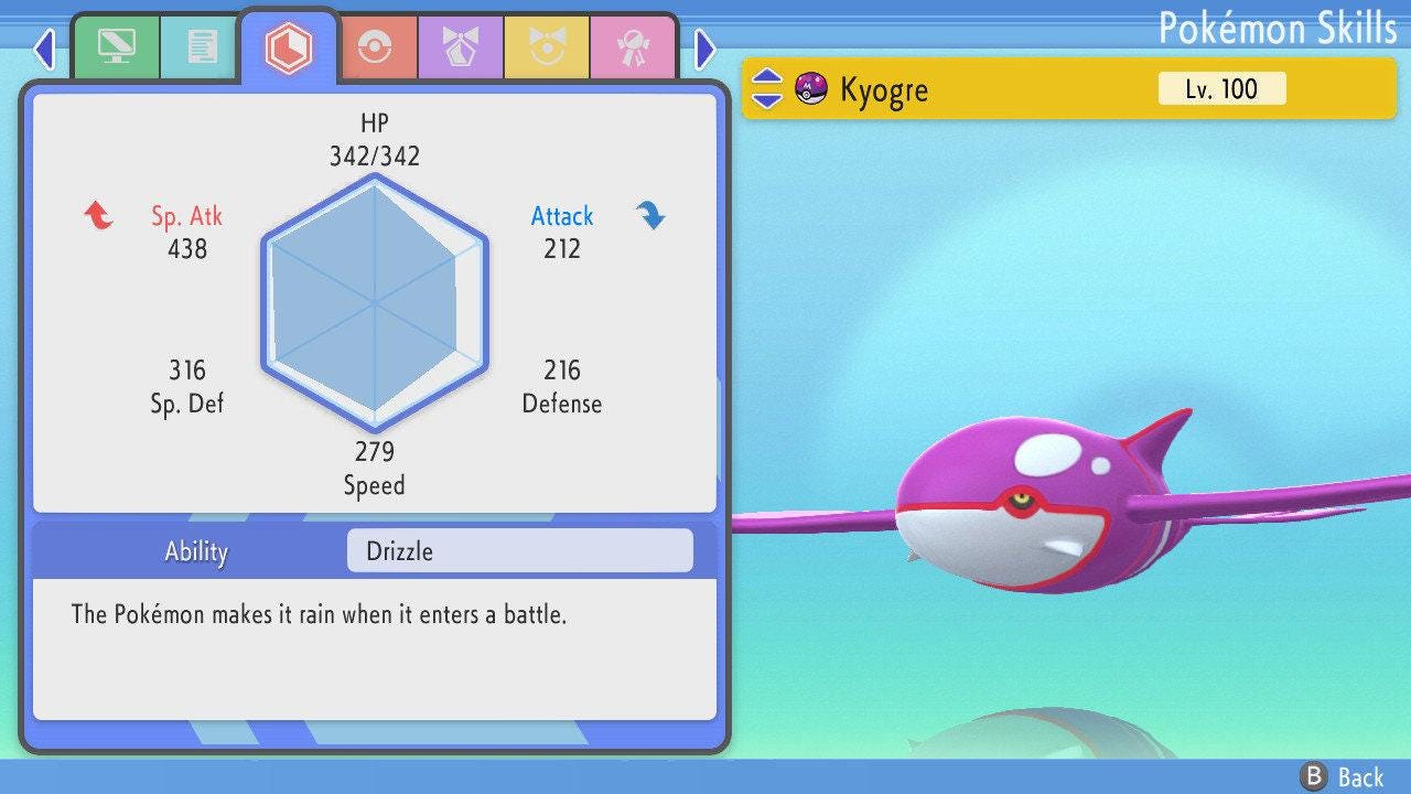 SHINY 6IV KYOGRE Pokemon Brilliant Diamond Shining Pearl 6IV Competitive Battle - Pokémon Brilliant Diamond & Shining Pearl