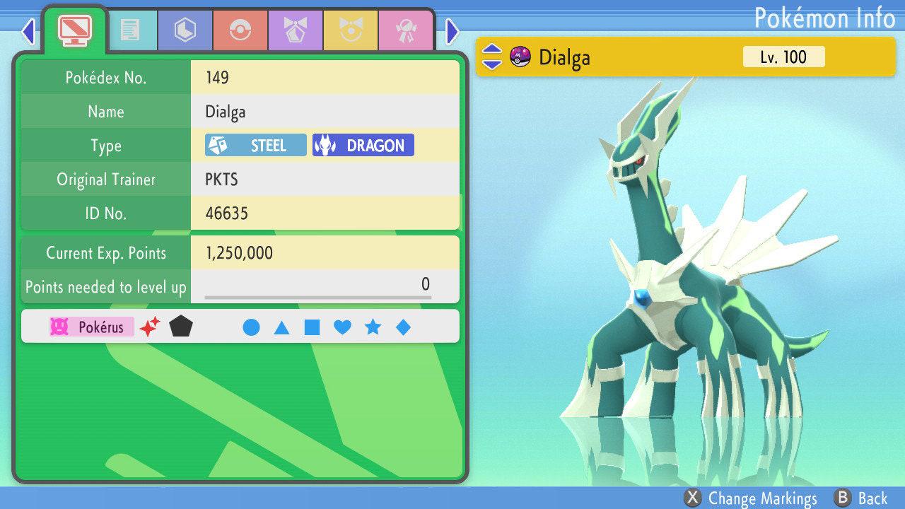 Shiny Dialga Pokemon Brilliant Diamond Shining Pearl 6IV Competitive Battle Ready - Pokémon Brilliant Diamond & Shining Pearl