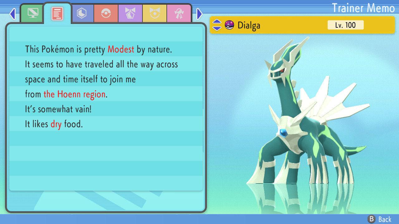 Shiny Dialga Pokemon Brilliant Diamond Shining Pearl 6IV Competitive Battle Ready - Pokémon Brilliant Diamond & Shining Pearl