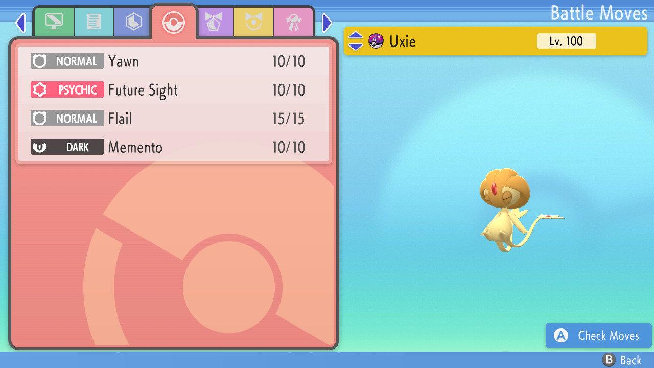 SHINY 6IV UXIE Pokemon Brilliant Diamond Shining Pearl 6IV Competitive Battle - Pokémon Brilliant Diamond & Shining Pearl