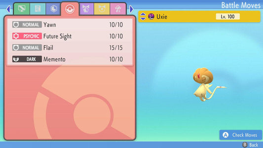 SHINY 6IV UXIE Pokemon Brilliant Diamond Shining Pearl 6IV Competitive Battle - Pokémon Brilliant Diamond & Shining Pearl