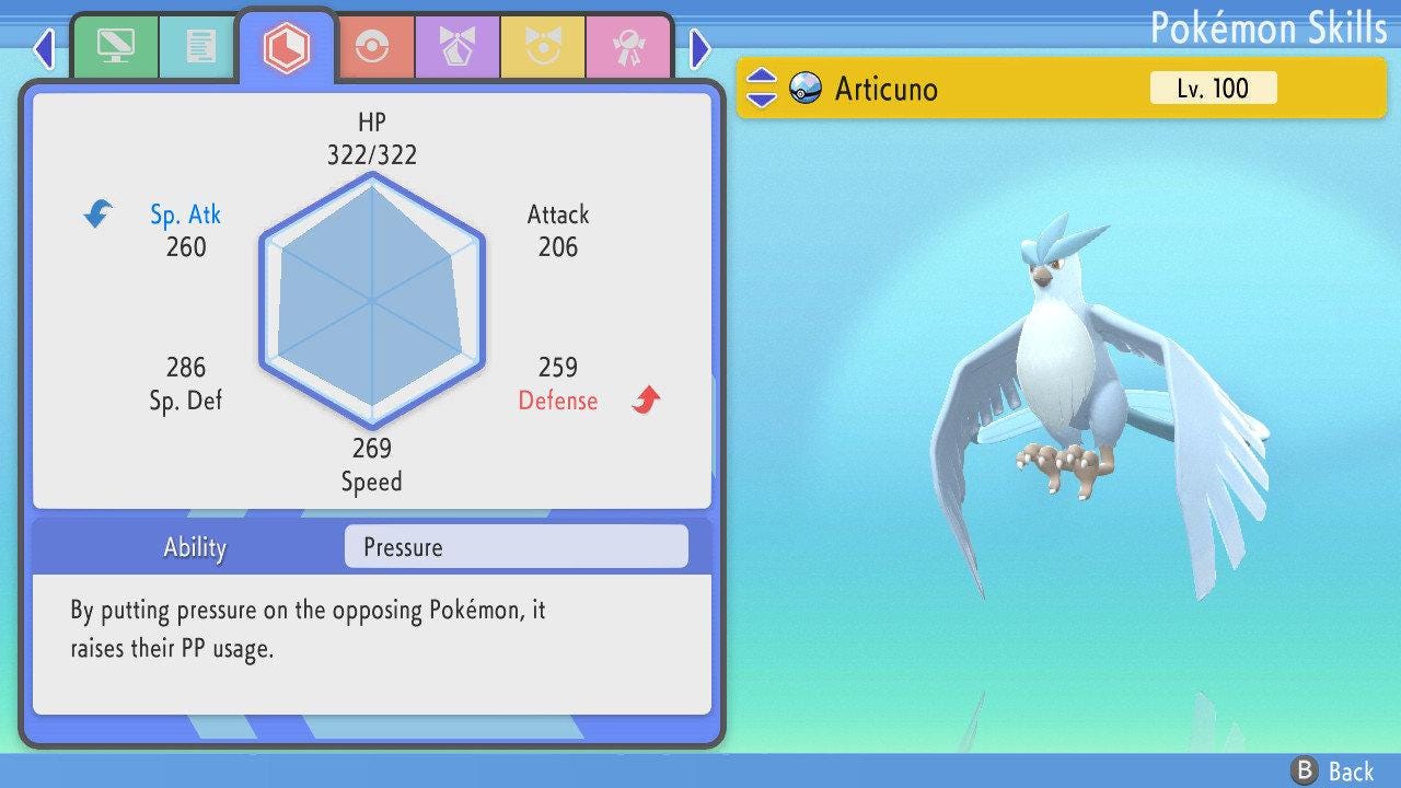 SHINY 6IV ARTICUNO Pokemon Brilliant Diamond Shining Pearl 6IV Competitive Battle Ready – image 3