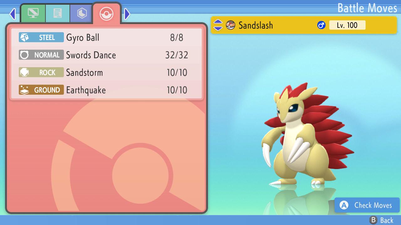 Shiny SANDSLASH Pokemon Brilliant Diamond Shining Pearl 6IV Competitive Battle - Pokémon Brilliant Diamond & Shining Pearl