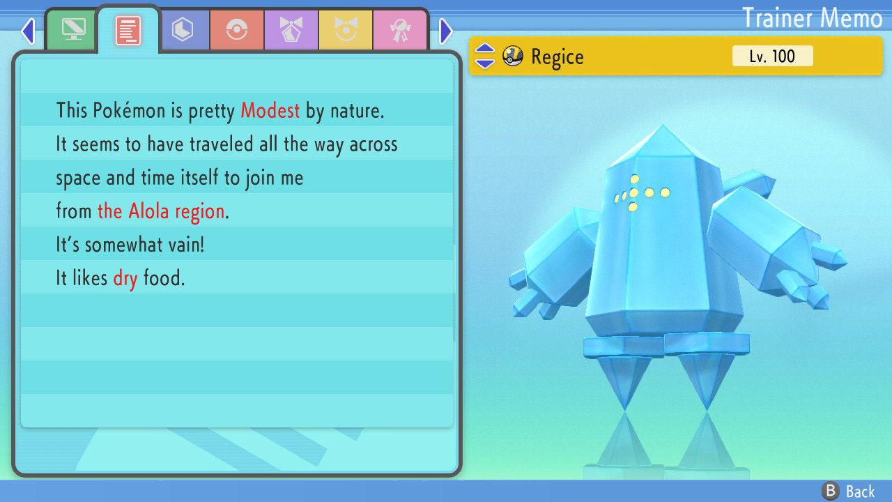 SHINY 6IV REGICE Pokemon Brilliant Diamond Shining Pearl 6IV Competitive Battle - Pokémon Brilliant Diamond & Shining Pearl