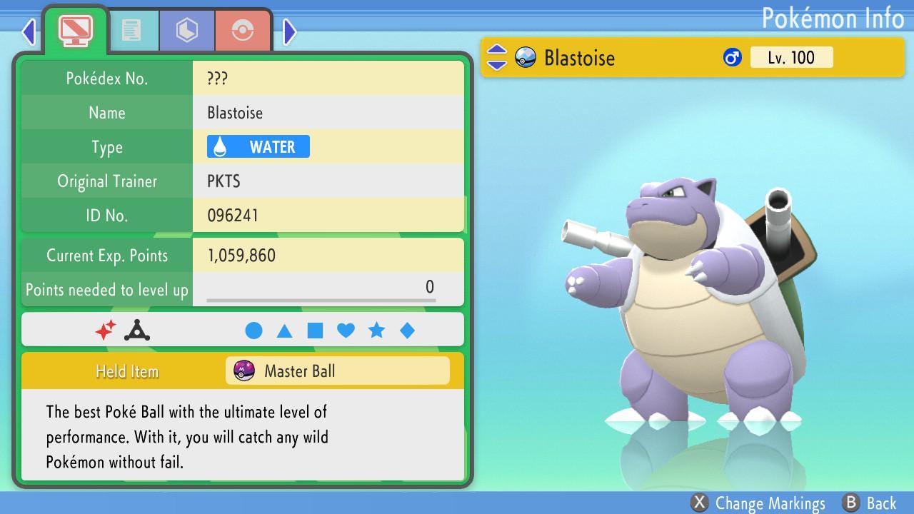 Shiny BLASTOISE Pokemon Brilliant Diamond Shining Pearl 6IV Competitive Battle - Pokémon Brilliant Diamond & Shining Pearl
