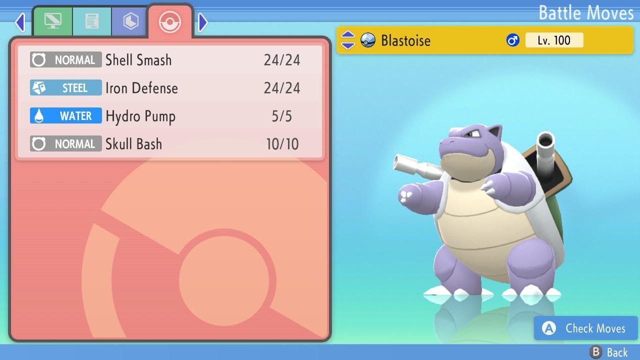 Shiny BLASTOISE Pokemon Brilliant Diamond Shining Pearl 6IV Competitive Battle - Pokémon Brilliant Diamond & Shining Pearl