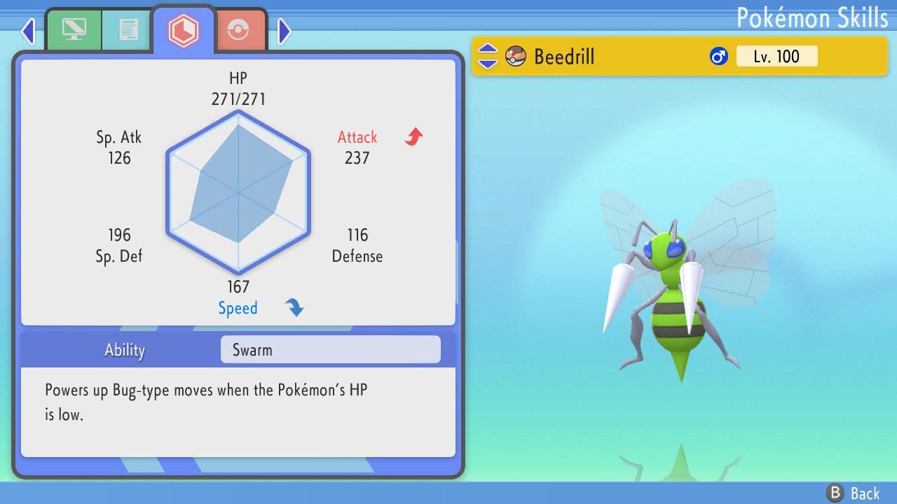 Shiny BEEDRILL Pokemon Brilliant Diamond Shining Pearl 6IV Competitive Battle - Pokémon Brilliant Diamond & Shining Pearl