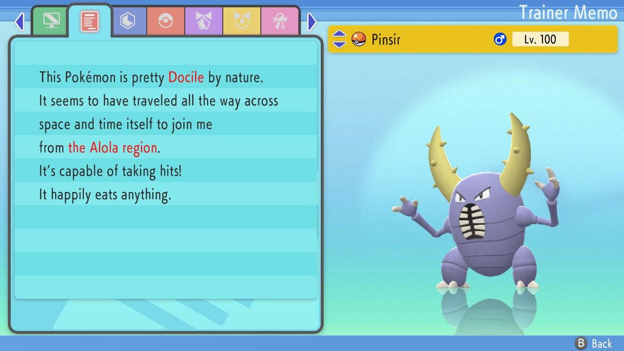 SHINY 6IV PINSIR Pokémon Brilliant Diamond and Shining Pearl 6IV Competitive - Pokémon Brilliant Diamond & Shining Pearl