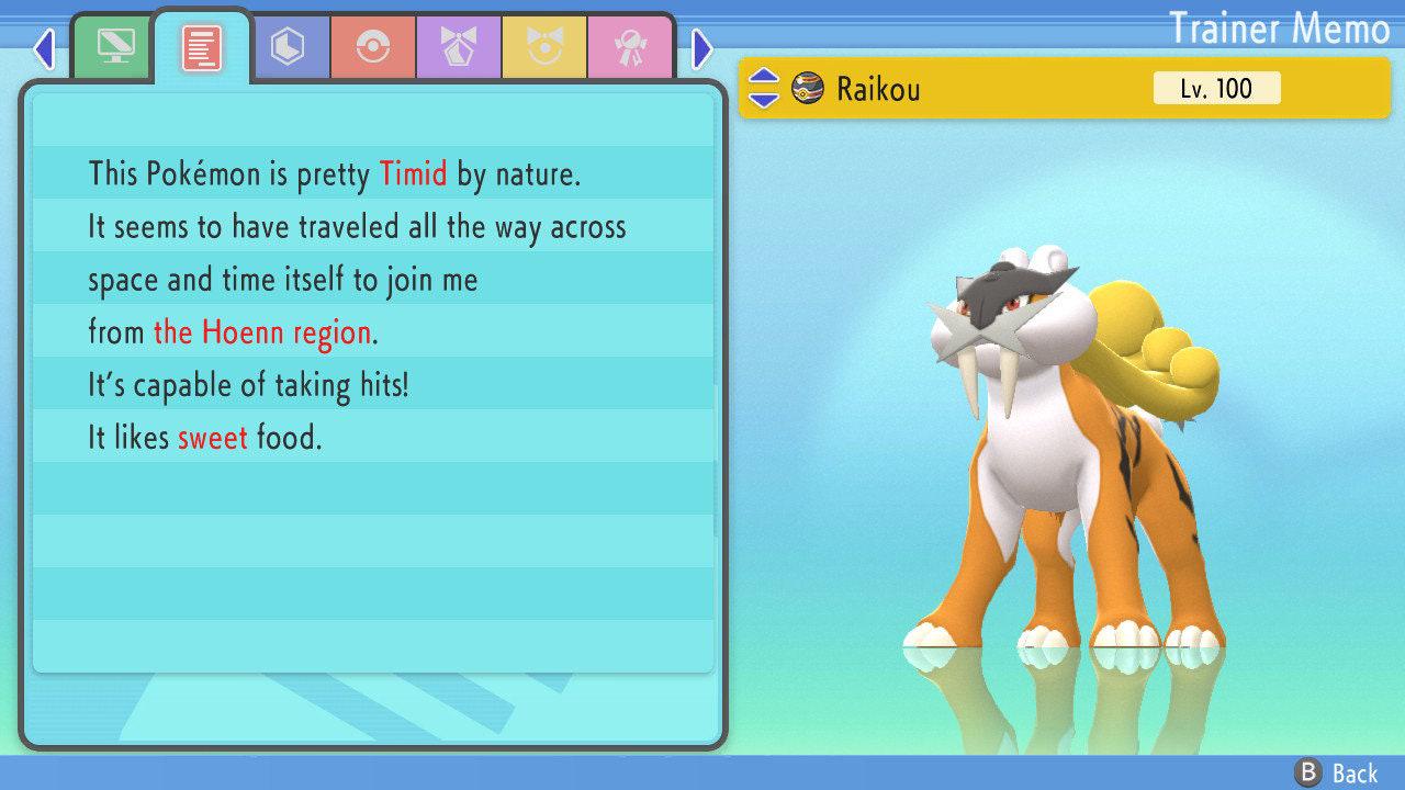 SHINY 6IV RAIKOU Pokemon Brilliant Diamond Shining Pearl 6IV Competitive Battle - Pokémon Brilliant Diamond & Shining Pearl