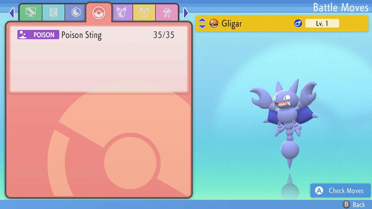 SHINY 6IV GLIGAR Pokémon Brilliant Diamond and Shining Pearl 6IV Competitive - Pokémon Brilliant Diamond & Shining Pearl
