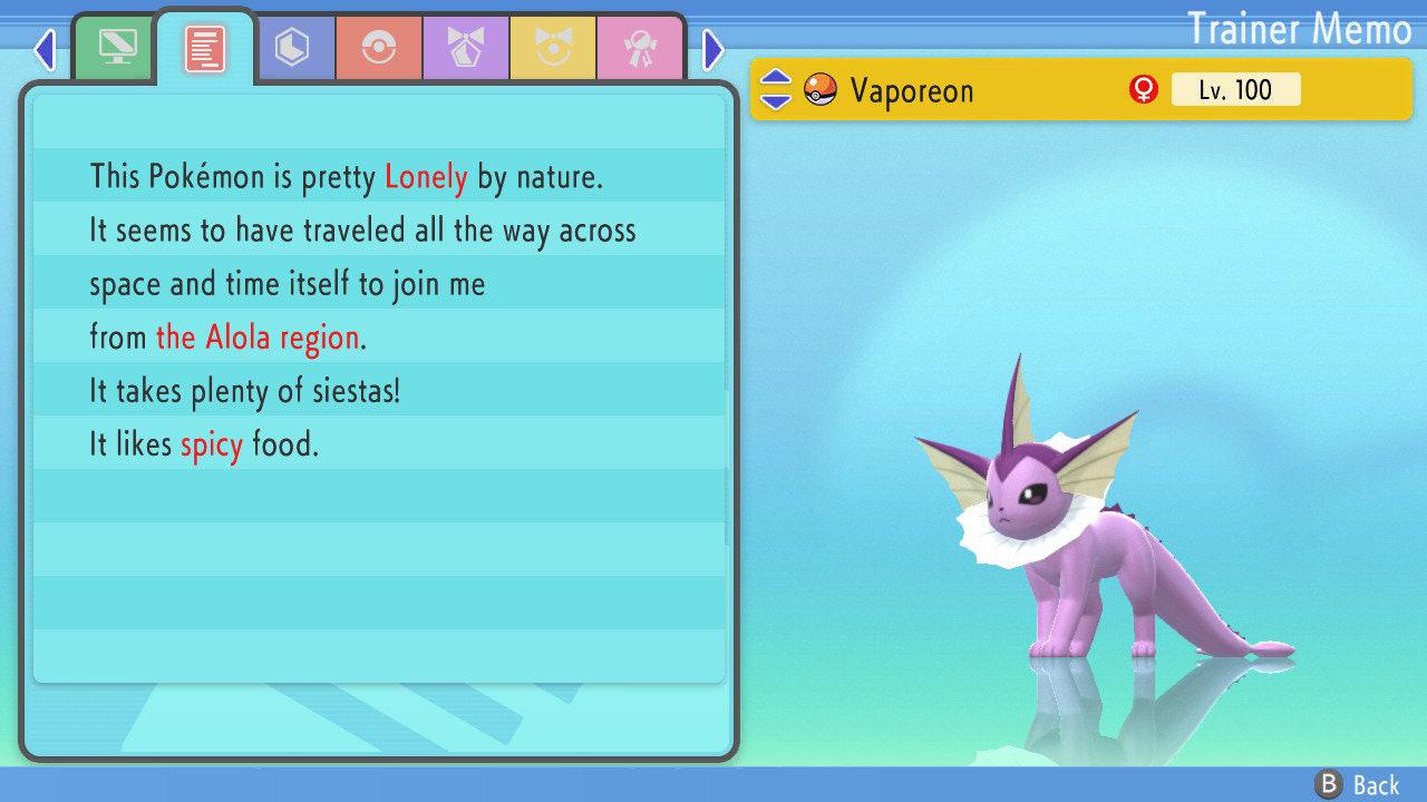 SHINY 6IV VAPOREON Pokemon Brilliant Diamond Shining Pearl 6IV Competitive Battle - Pokémon Brilliant Diamond & Shining Pearl