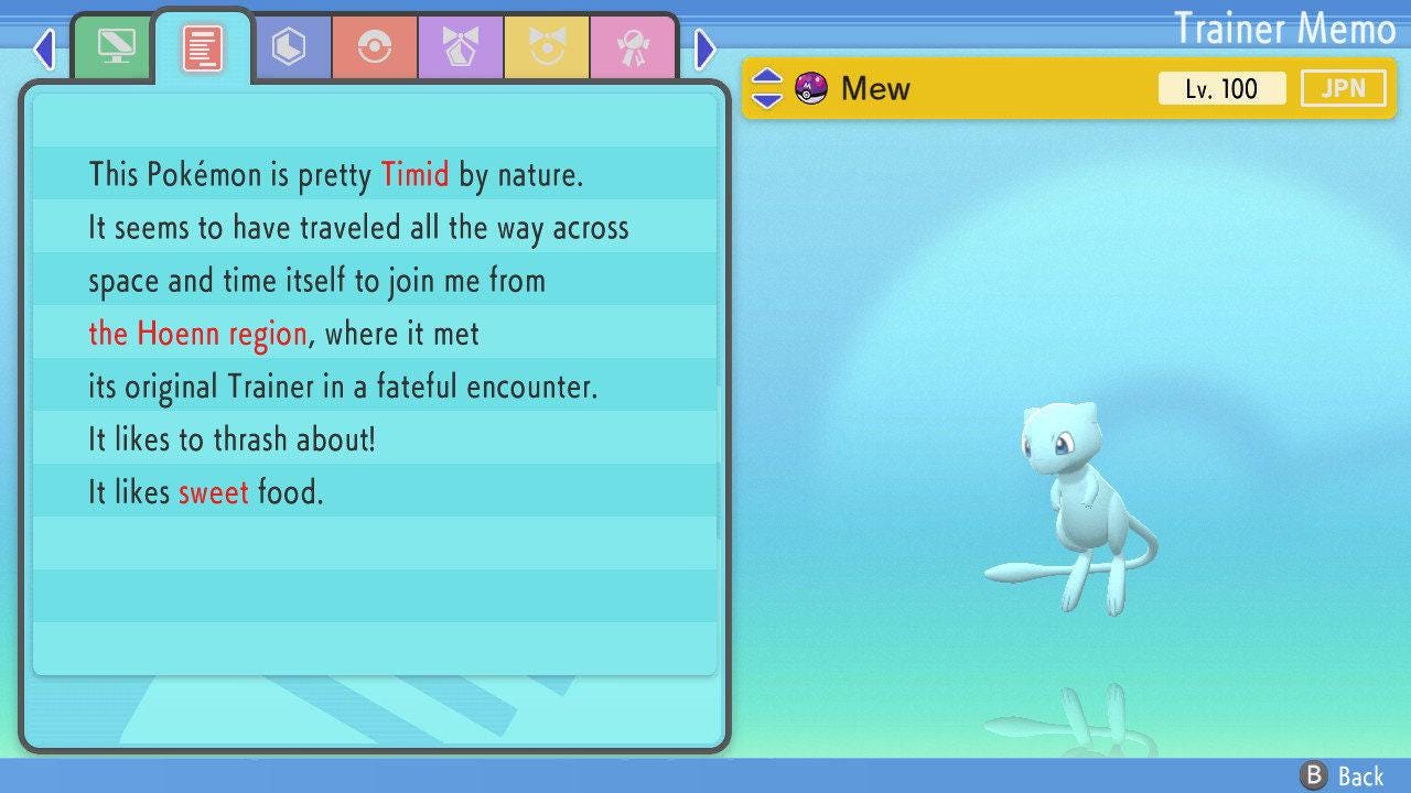 Shiny Mew Pokemon Brilliant Diamond Shining Pearl 6IV Competitive Battle Ready - Pokémon Brilliant Diamond & Shining Pearl