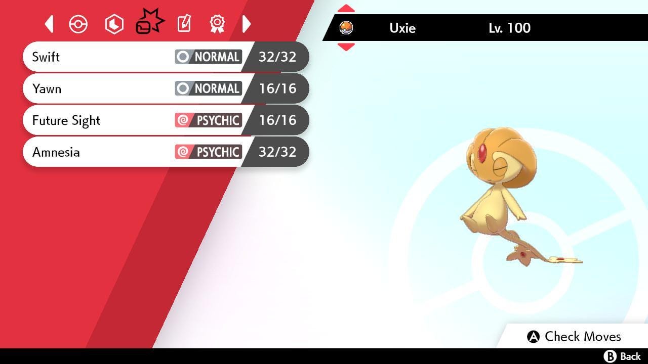 Shiny UXIE Pokemon Sword Shield 6IV Competitive Battle Ready - Pokémon Sword & Shield digital Pokémon trade image 3