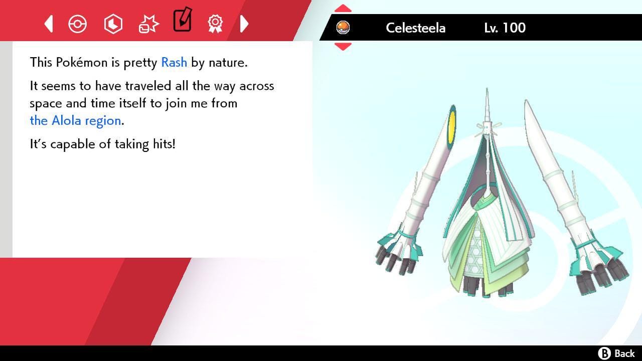 Shiny CELESTEELA Pokemon Sword Shield 6IV Competitive Battle Ready - Pokémon Sword & Shield digital Pokémon trade image 4