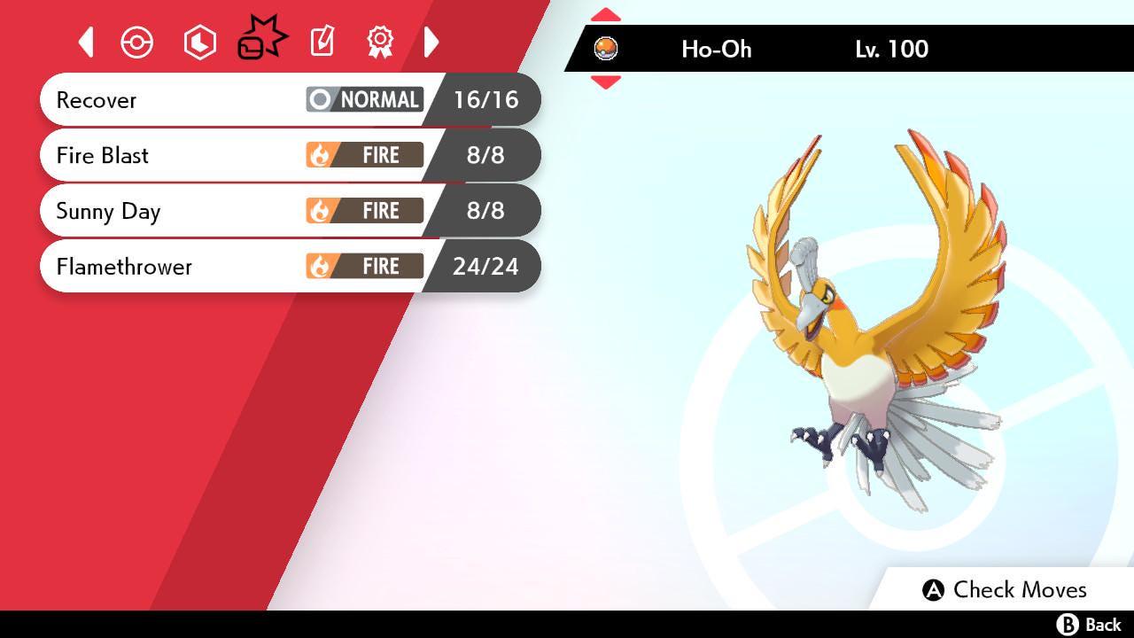 Shiny 6IV HO OH Pokemon Sword Shield 6IV Competitive Battle Ready - Pokémon Sword & Shield digital Pokémon trade image 3