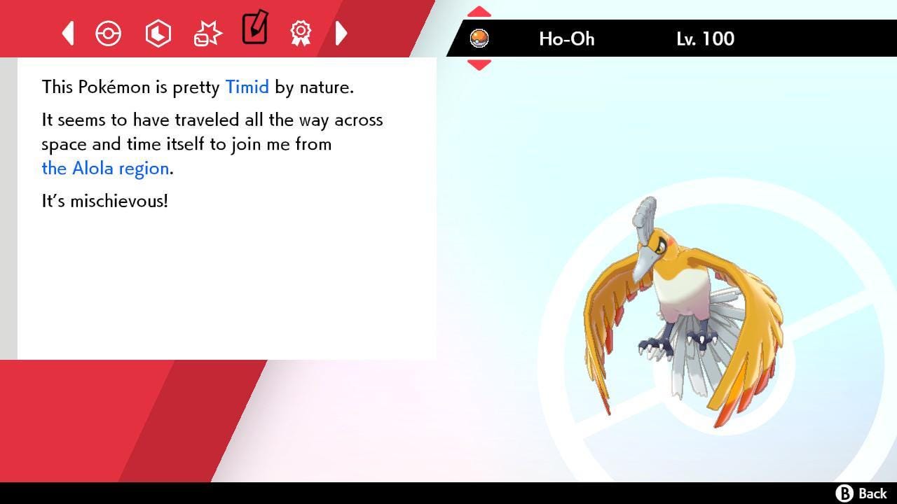 Shiny 6IV HO OH Pokemon Sword Shield 6IV Competitive Battle Ready - Pokémon Sword & Shield digital Pokémon trade image 4