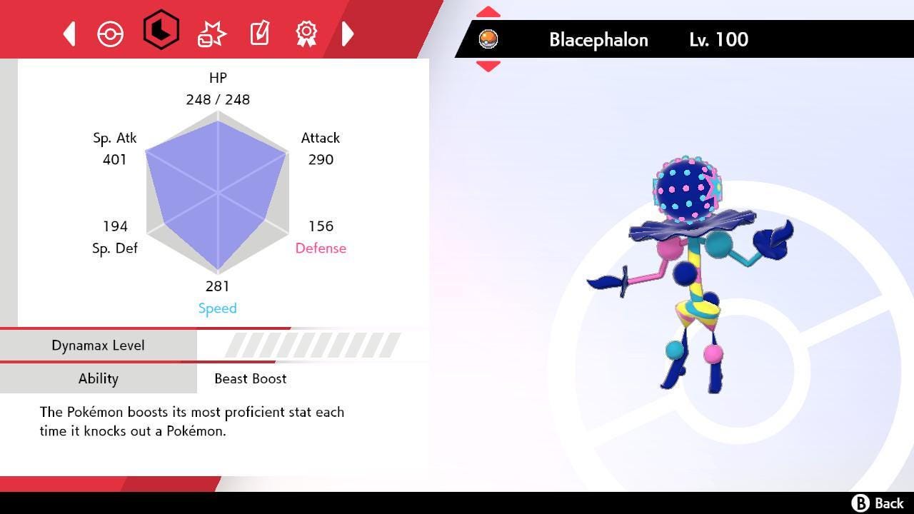 Shiny BLACEPHALON Pokemon Sword Shield 6IV Competitive Battle Ready - Pokémon Sword & Shield digital Pokémon trade image 2