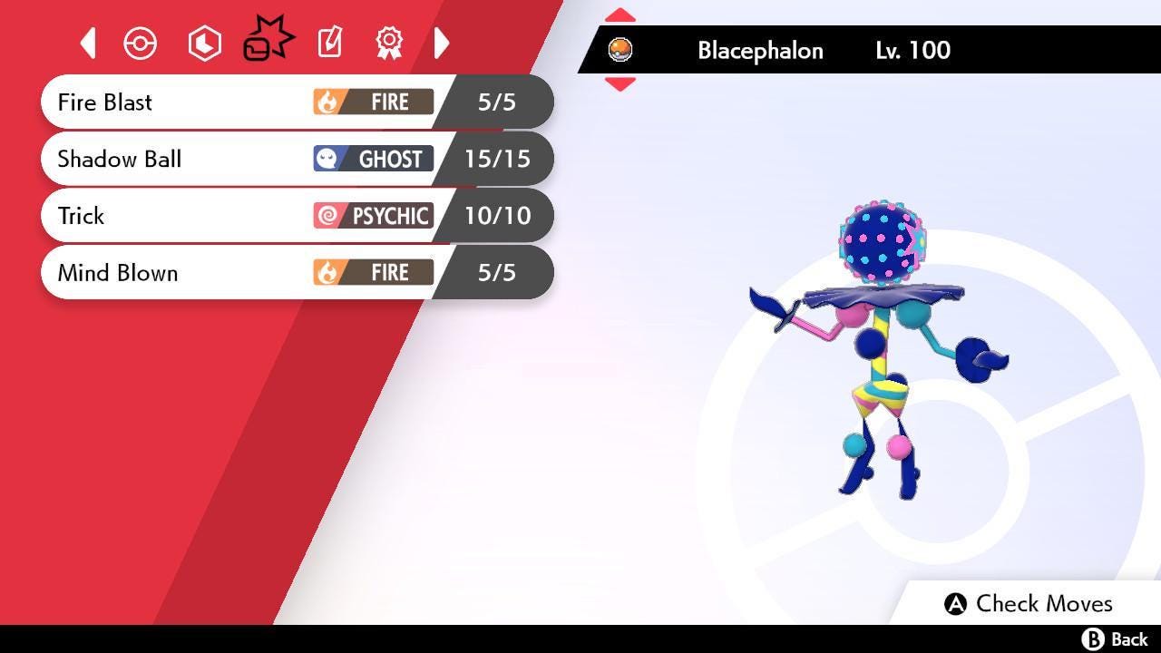 Shiny BLACEPHALON Pokemon Sword Shield 6IV Competitive Battle Ready - Pokémon Sword & Shield digital Pokémon trade image 3