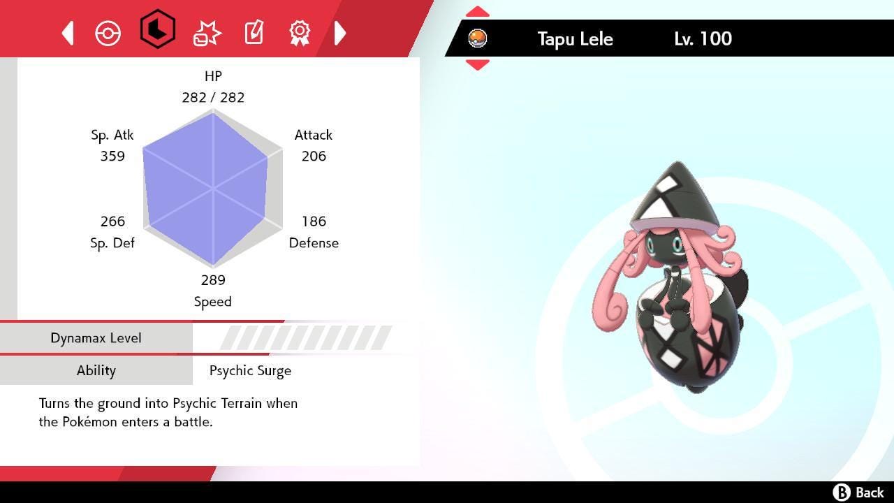 Shiny 6IV TAPU LELE Pokemon Sword Shield 6IV Competitive Battle Ready - Pokémon Sword & Shield digital Pokémon trade image 2