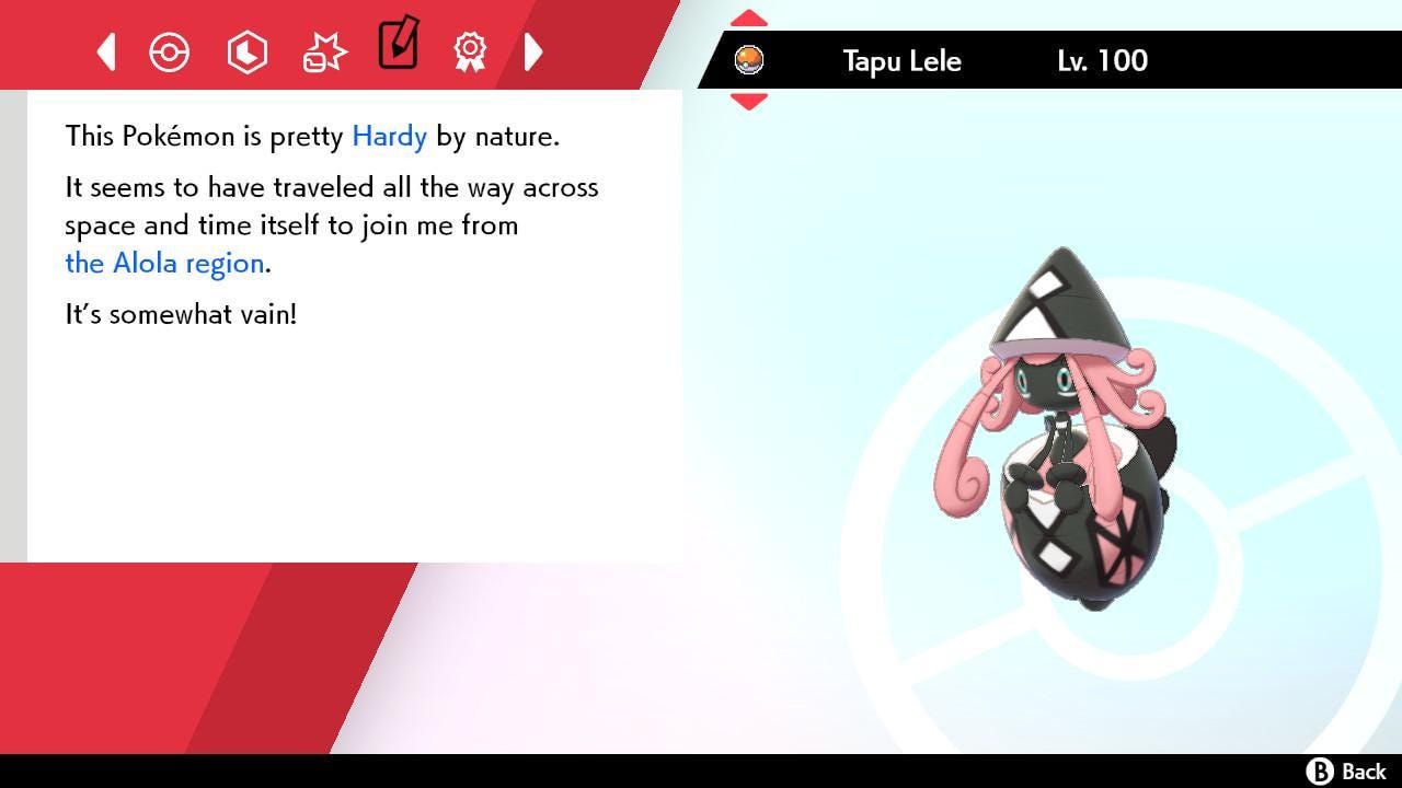 Shiny 6IV TAPU LELE Pokemon Sword Shield 6IV Competitive Battle Ready - Pokémon Sword & Shield digital Pokémon trade image 4