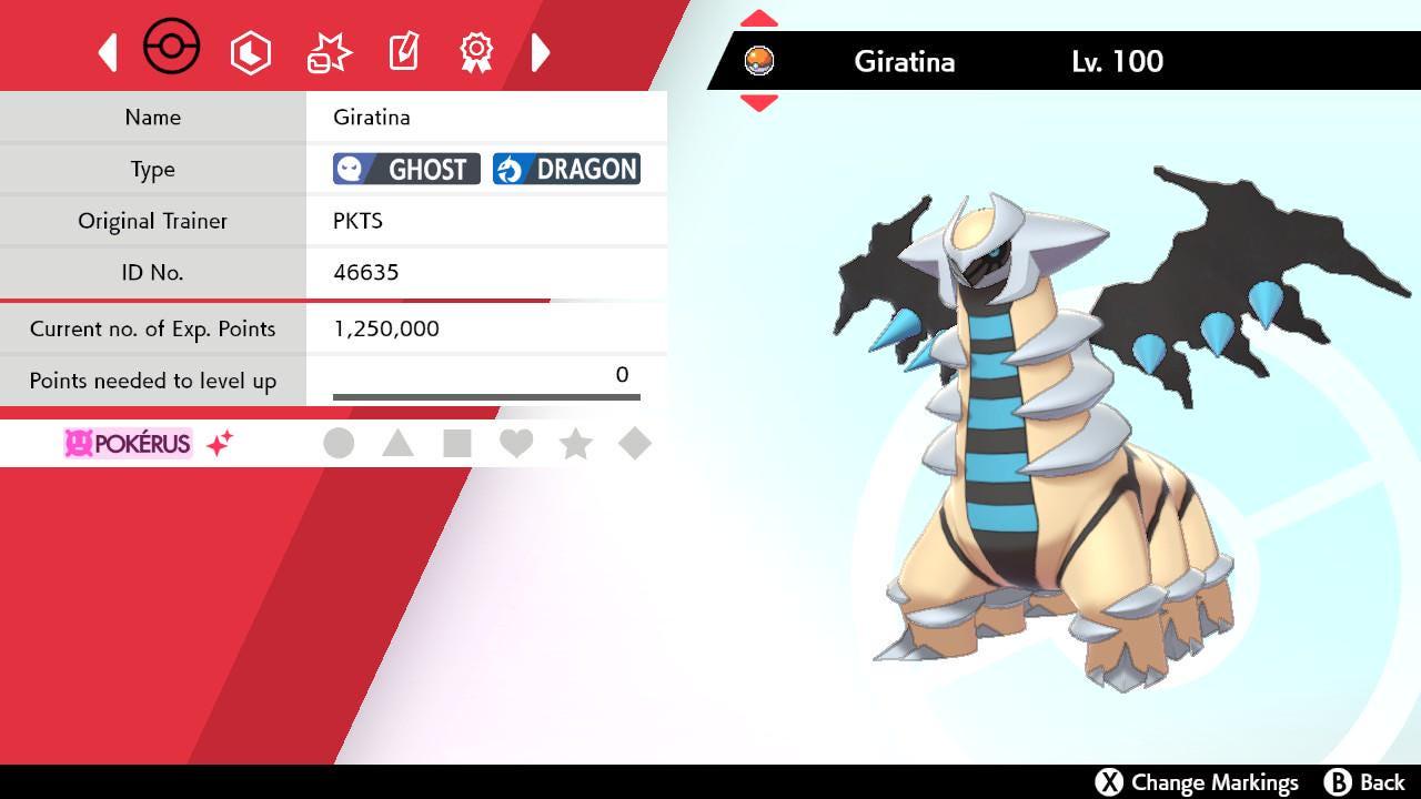 Shiny GIRATINA Pokemon Sword Shield 6IV Competitive Battle Ready - Pokémon Sword & Shield digital Pokémon trade by