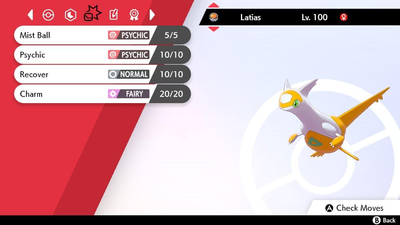 Shiny LATIAS Pokemon Sword Shield 6IV Competitive Battle Ready - Pokémon Sword & Shield digital Pokémon trade image 3