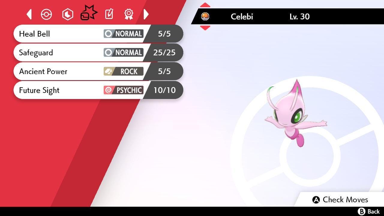 Shiny Celebi Lv. 30 Crystal Origin Event Pokérus Pokémon HOME Trade Sword Shield - Pokémon Sword & Shield digital Pokémon