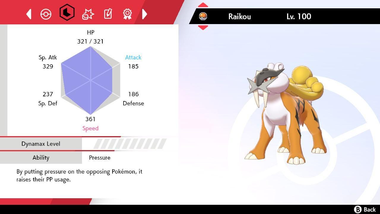 Shiny RAIKOU Pokemon Sword Shield 6IV Competitive Battle Ready – image 3
