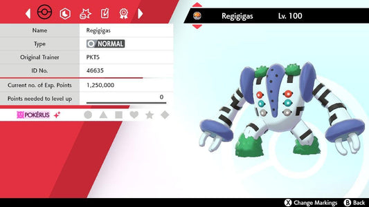 Shiny REGIGIGAS Pokemon Sword Shield 6IV Competitive Battle Ready - Pokémon Sword & Shield digital Pokémon trade by