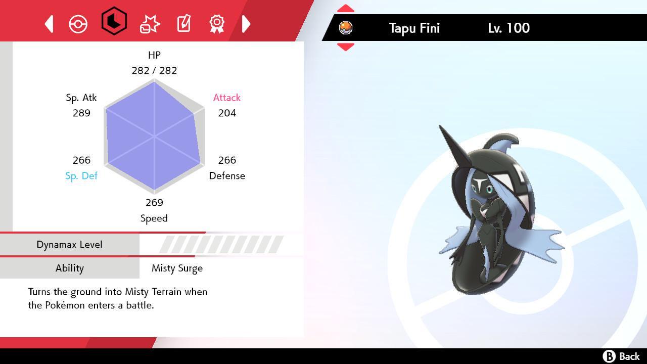 Shiny 6IV TAPU FINI Pokemon Sword Shield 6IV Competitive Battle Ready - Pokémon Sword & Shield digital Pokémon trade image 2