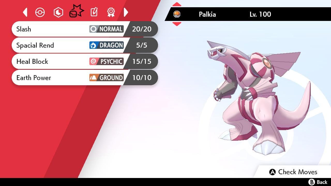 Shiny PALKIA Pokemon Sword Shield 6IV Competitive Battle Ready - Pokémon Sword & Shield digital Pokémon trade image 3