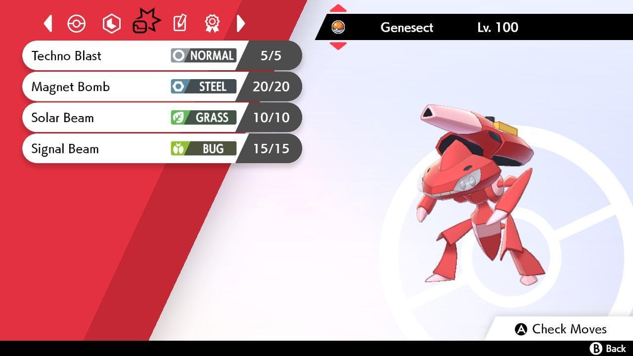 Shiny GENESECT Pokemon Sword Shield 6IV Competitive Battle Ready - Pokémon Sword & Shield digital Pokémon trade image 3