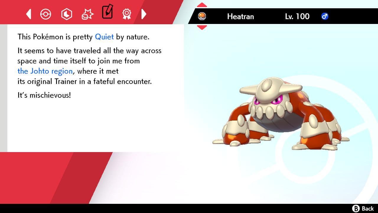 Shiny HEATRAN Pokemon Sword Shield 6IV Competitive Battle Ready - Pokémon Sword & Shield digital Pokémon trade image 4